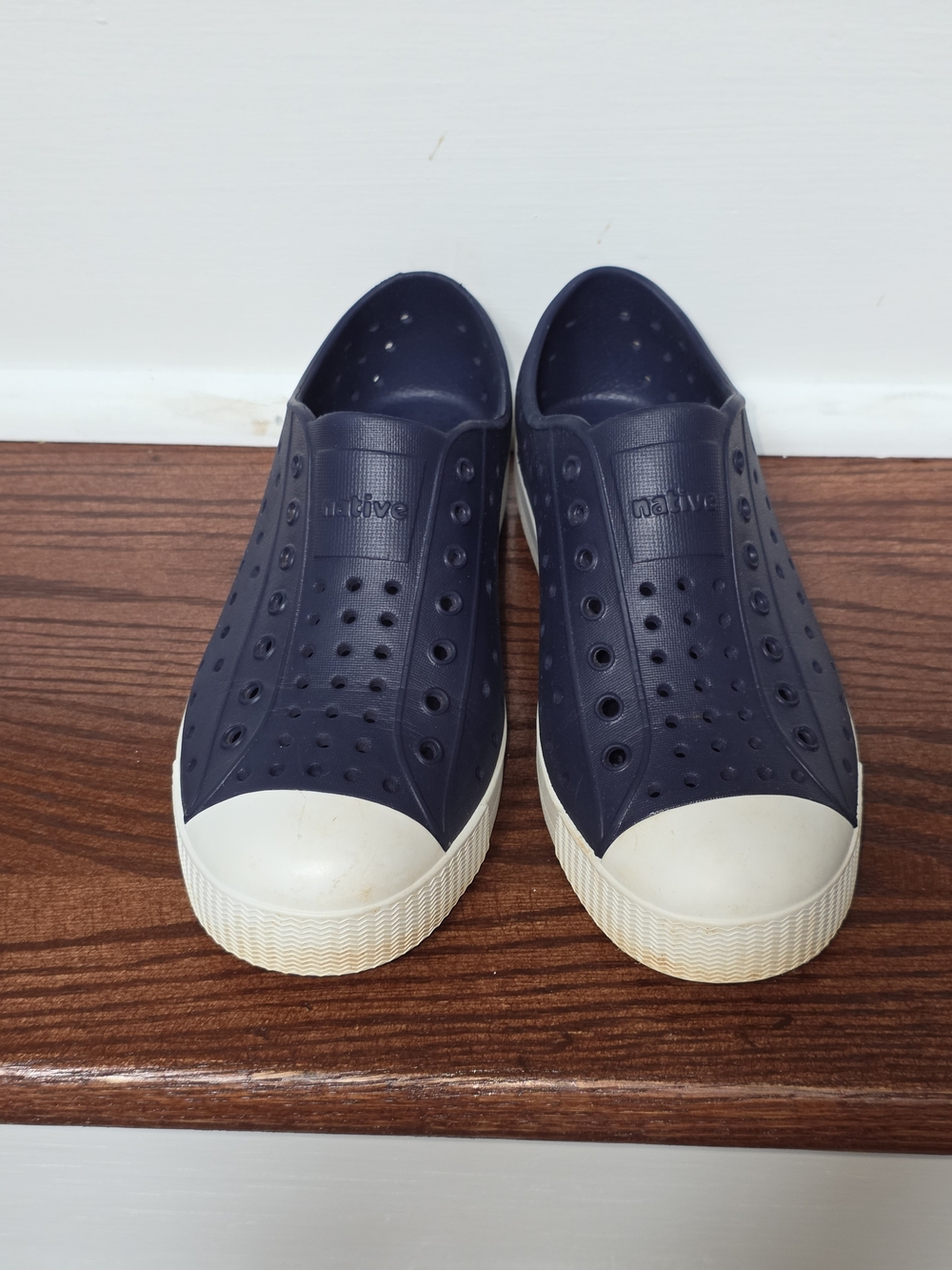 Native Jefferson Slip-On Sneakers in Navy Blue